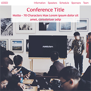 Conferense Site Layout Screenshot Conferense Site Layout Screenshot
